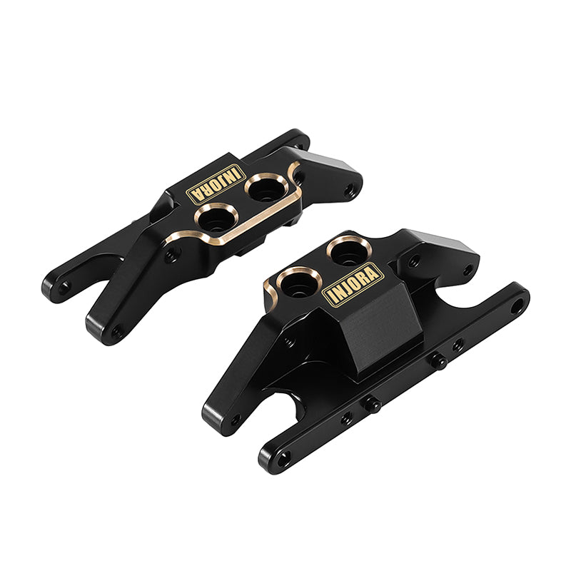 INJORA Black Brass Skid Plate Transmission Mount for 1/24 FMS FCX24M 4 INJORA Black Brass Skid Plate Transmission Mount for 1/24 FMS FCX24M