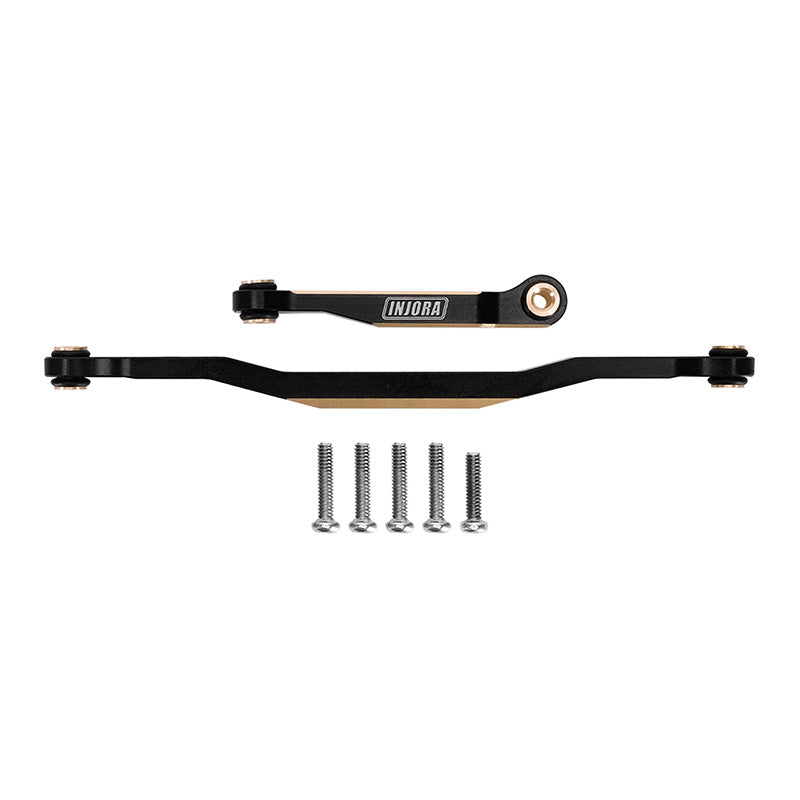 INJORA Black Brass Steering Links Set for 1/18 HPI Venture18 3 INJORA Black Brass Steering Links Set for 1/18 HPI Venture18