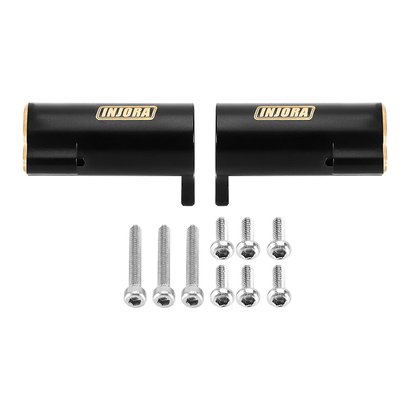 INJORA Black Brass Upgrade Parts for 1/24 FMS FCX24M 13 INJORA Black Brass Upgrade Parts for 1/24 FMS FCX24M
