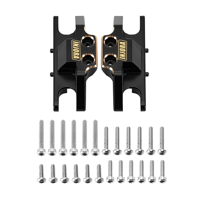 INJORA Black Brass Upgrade Parts for 1/24 FMS FCX24M 4 INJORA Black Brass Upgrade Parts for 1/24 FMS FCX24M