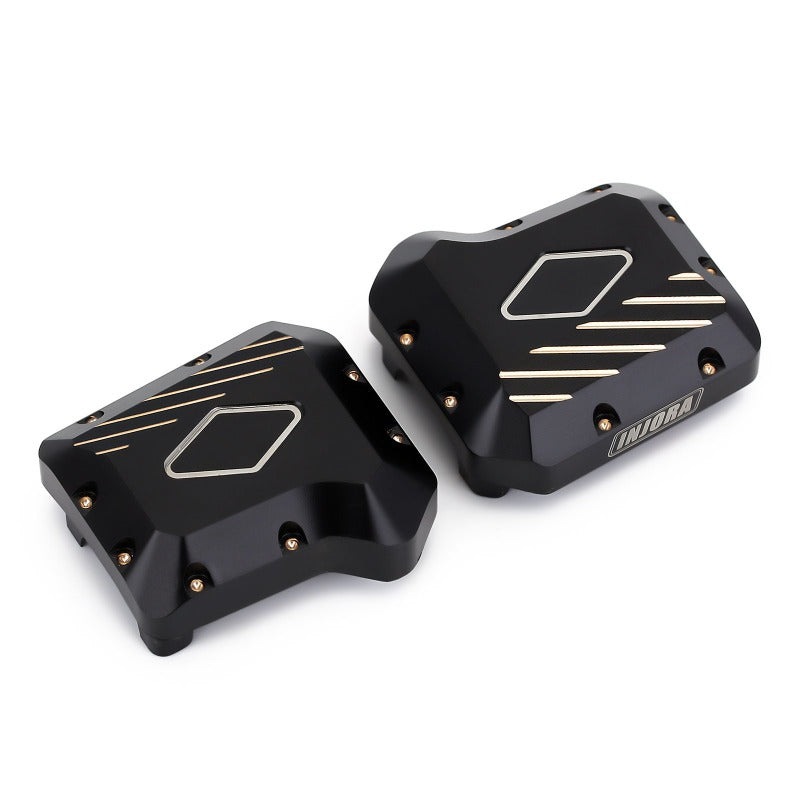 INJORA Black Coating Brass Diff Cover #8280 for TRX-4 3 INJORA Black Coating Brass Diff Cover #8280 for TRX-4