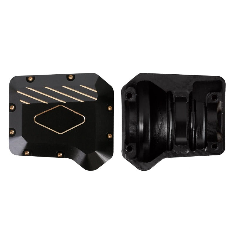 INJORA Black Coating Brass Diff Cover #8280 for TRX-4 4 INJORA Black Coating Brass Diff Cover #8280 for TRX-4