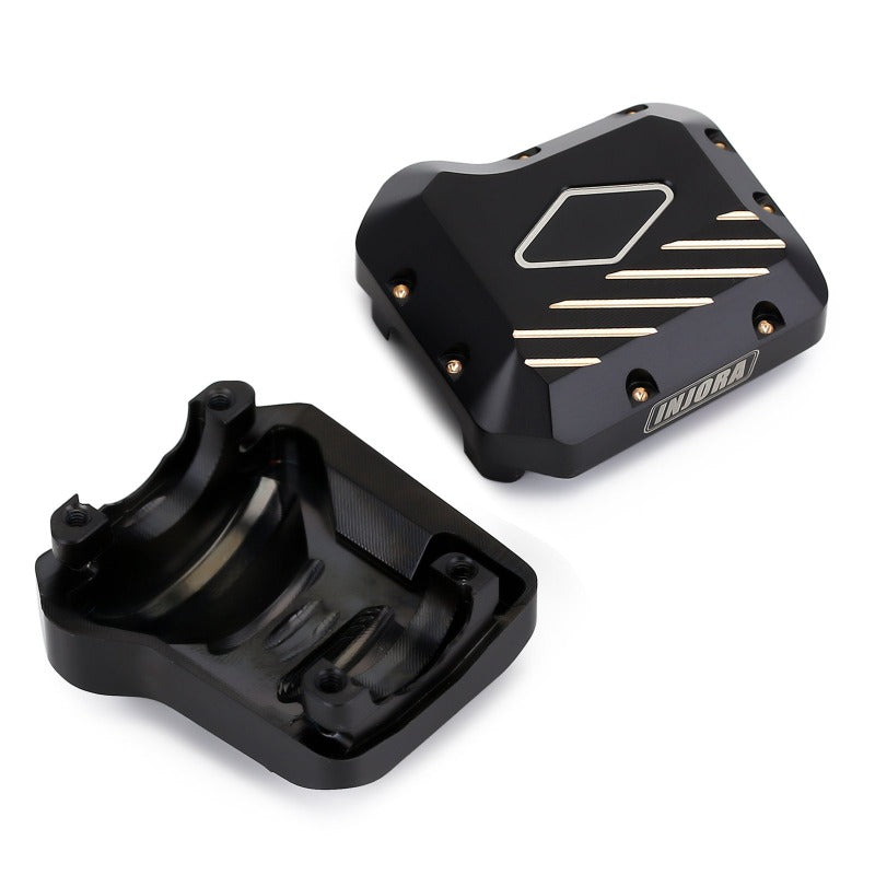 INJORA Black Coating Brass Diff Cover #8280 for TRX-4 5 INJORA Black Coating Brass Diff Cover #8280 for TRX-4
