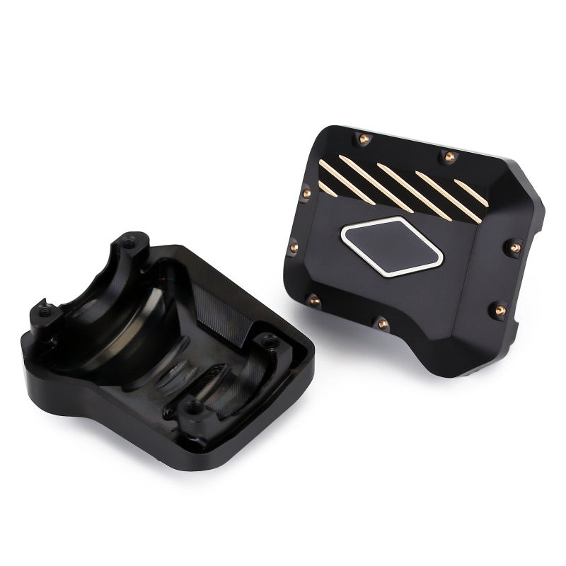 INJORA Black Coating Brass Diff Cover #8280 for TRX-4 6 INJORA Black Coating Brass Diff Cover #8280 for TRX-4