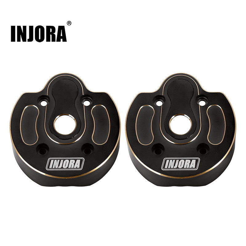 INJORA Black Coating Portal Steering Knuckle Caps for SCX10 III Capra 1.9