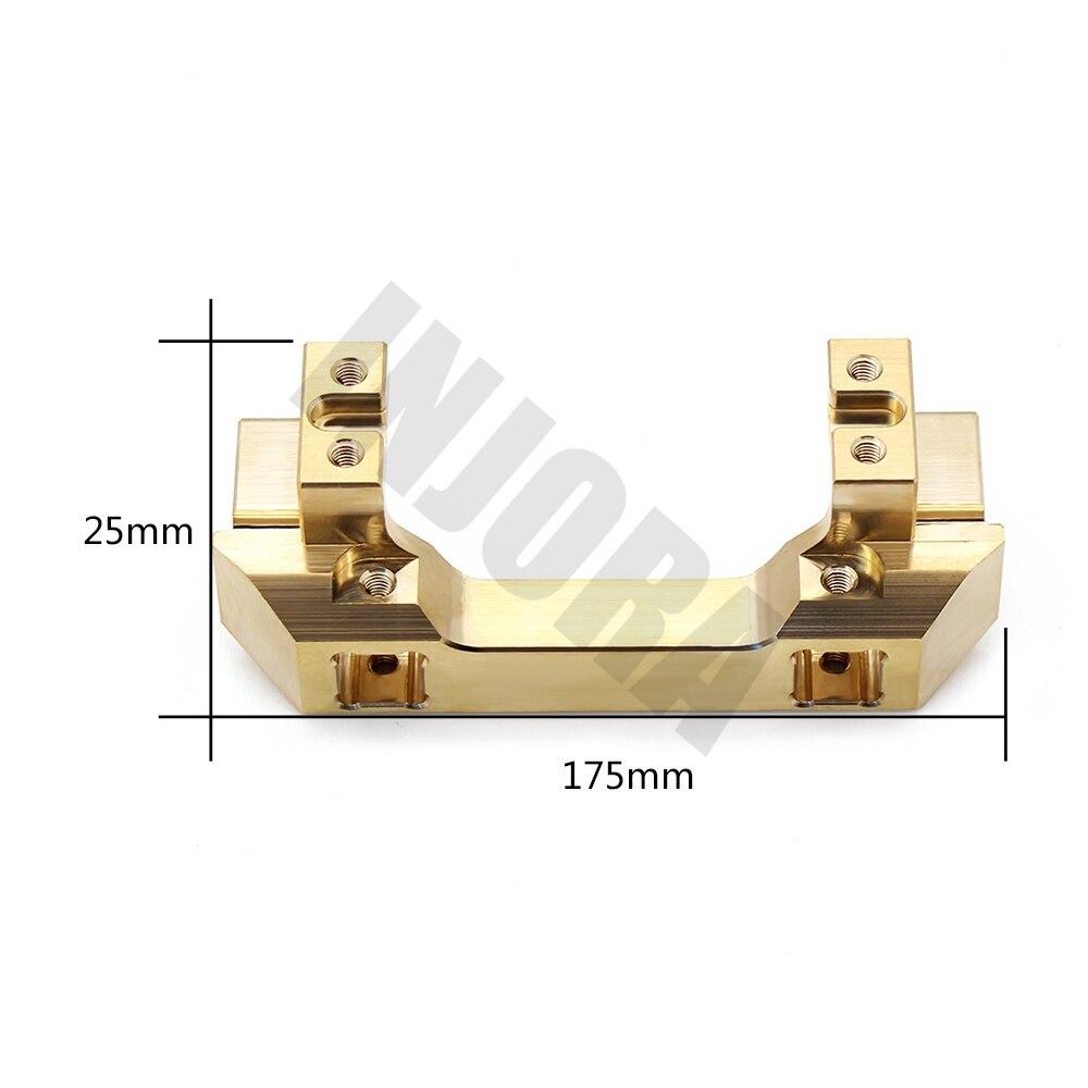 INJORA Brass Front Bumper Mount Servo Stand for Traxxas TRX-4 5 INJORA Brass Front Bumper Mount Servo Stand for Traxxas TRX-4