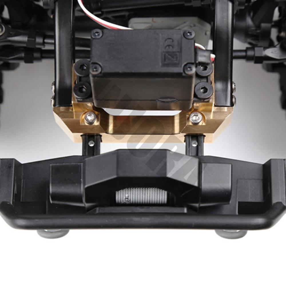 INJORA Brass Front Bumper Mount Servo Stand for Traxxas TRX-4 6 INJORA Brass Front Bumper Mount Servo Stand for Traxxas TRX-4