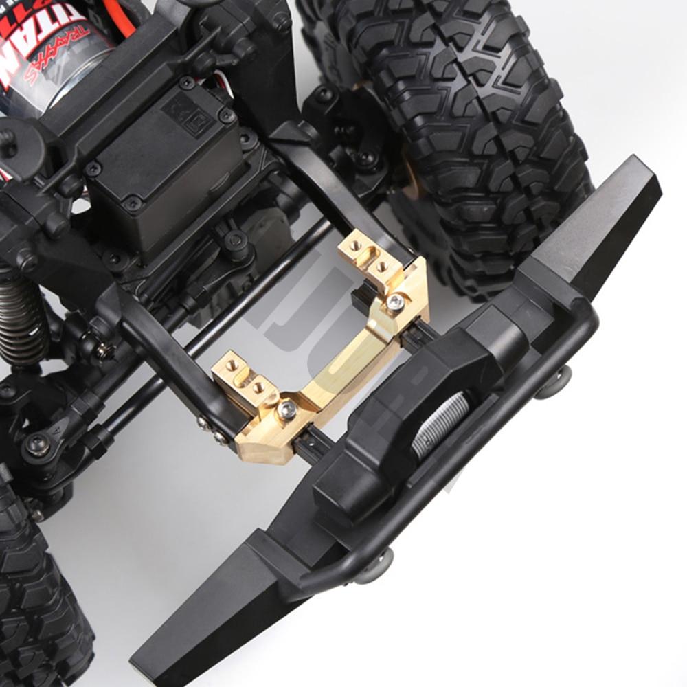 INJORA Brass Front Bumper Mount Servo Stand for Traxxas TRX-4 7 INJORA Brass Front Bumper Mount Servo Stand for Traxxas TRX-4