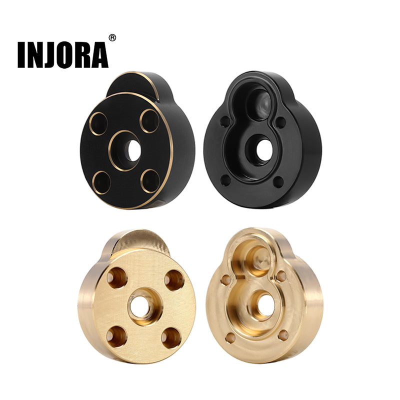INJORA Brass Outer Portal Housing Covers For FCX24 FCX18 Front & Rear Axles (FCX24-01)