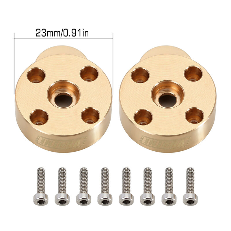 INJORA Brass Outer Portal Housing Covers For FCX24 FCX18 Front & Rear Axles (FCX24-01) 11 INJORA Brass Outer Portal Housing Covers For FCX24 FCX18 Front & Rear Axles (FCX24-01)
