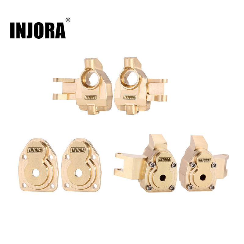 INJORA Brass Steering Knuckle Portal Cover Counterweight for 1/18 UTB18 Capra
