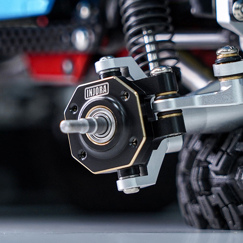 INJORA Brass Steering Knuckles and Counterweight for 1/18 TRX4M 6 INJORA Brass Steering Knuckles and Counterweight for 1/18 TRX4M