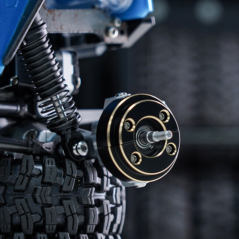 INJORA Brass Steering Knuckles and Counterweight for 1/18 TRX4M 9 INJORA Brass Steering Knuckles and Counterweight for 1/18 TRX4M