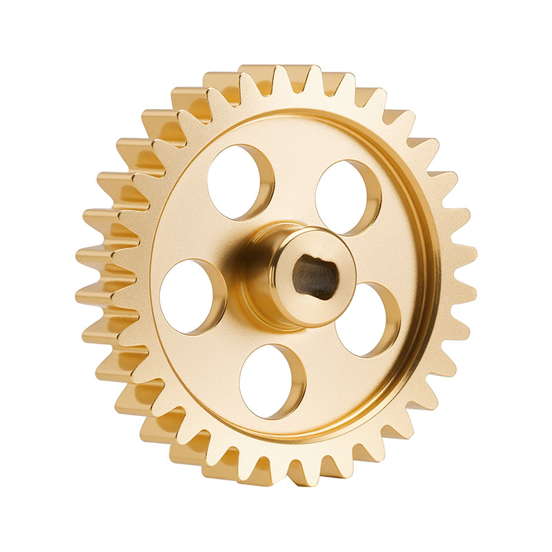 INJORA Brass Transmission Main Gear with Plastic Motor Pinion for Losi Micro-B Micro-T 12 INJORA Brass Transmission Main Gear with Plastic Motor Pinion for Losi Micro-B Micro-T