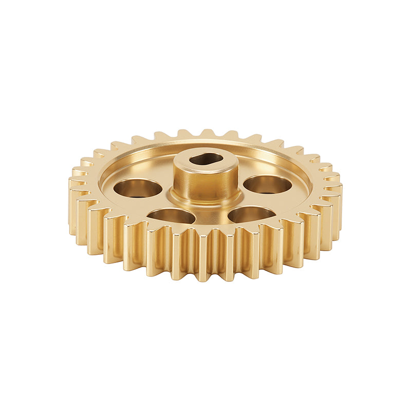 INJORA Brass Transmission Main Gear with Plastic Motor Pinion for Losi Micro-B Micro-T 13 INJORA Brass Transmission Main Gear with Plastic Motor Pinion for Losi Micro-B Micro-T