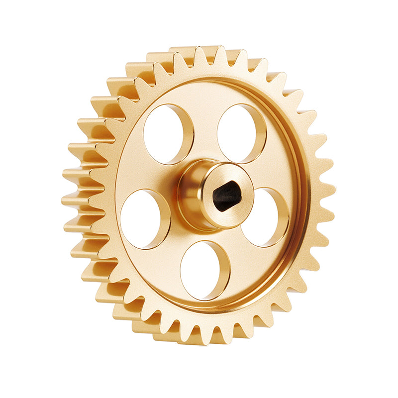 INJORA Brass Transmission Main Gear with Plastic Motor Pinion for Losi Micro-B Micro-T 17 INJORA Brass Transmission Main Gear with Plastic Motor Pinion for Losi Micro-B Micro-T