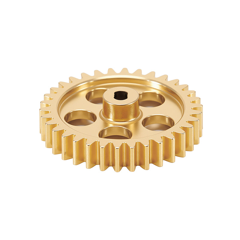 INJORA Brass Transmission Main Gear with Plastic Motor Pinion for Losi Micro-B Micro-T 18 INJORA Brass Transmission Main Gear with Plastic Motor Pinion for Losi Micro-B Micro-T