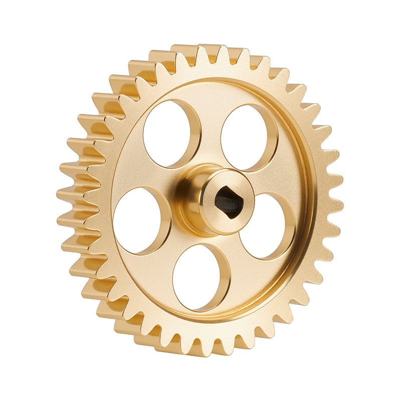 INJORA Brass Transmission Main Gear with Plastic Motor Pinion for Losi Micro-B Micro-T 7 INJORA Brass Transmission Main Gear with Plastic Motor Pinion for Losi Micro-B Micro-T