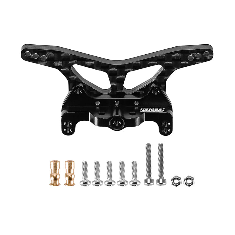 INJORA Carbon Fiber Shock Towers with Shock Mount Spacer for Losi Micro-B Micro-T 9 INJORA Carbon Fiber Shock Towers with Shock Mount Spacer for Losi Micro-B Micro-T