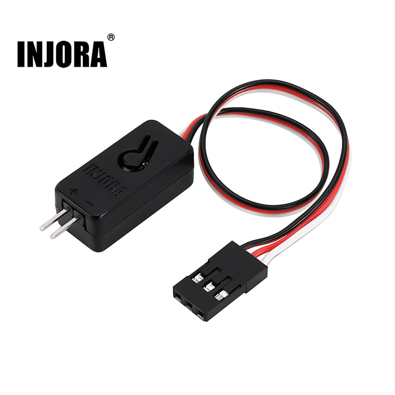 INJORA CH3 Light Remote Control Switch, LED On/Off Breath Flash Controller for RC Car