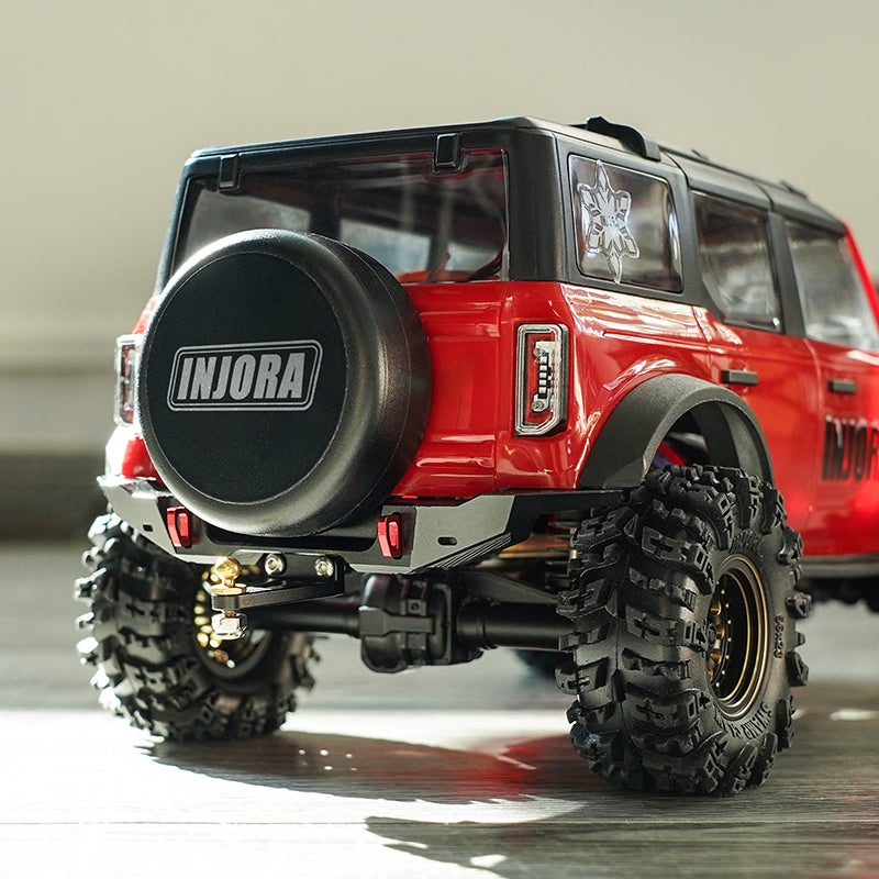 INJORA CNC Aluminum Bumper with Light Bar for 1/18 TRX4M Bronco (4M-85) 6 INJORA CNC Aluminum Bumper with Light Bar for 1/18 TRX4M Bronco (4M-85)