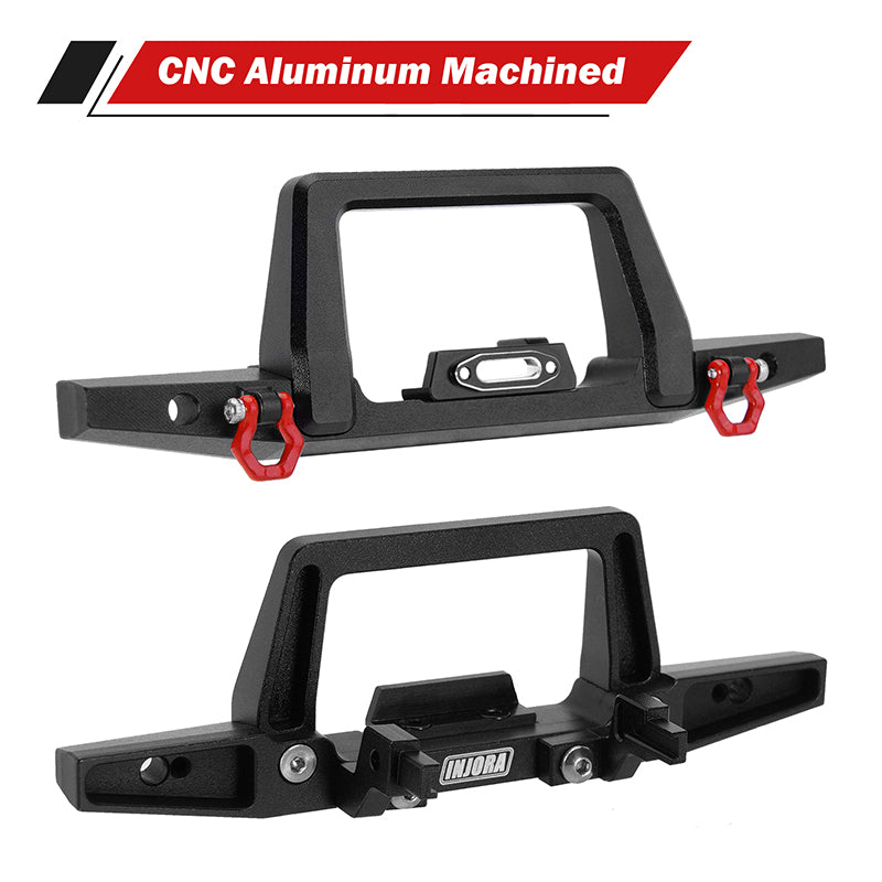 INJORA CNC Aluminum Front Rear Bumper for 1/18 TRX4M Defender (4M-41) 12 INJORA CNC Aluminum Front Rear Bumper for 1/18 TRX4M Defender (4M-41)