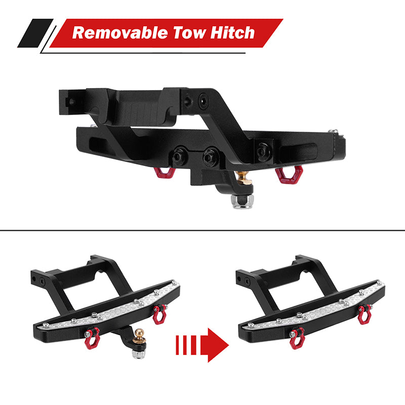 INJORA CNC Aluminum Front Rear Bumper for 1/18 TRX4M Defender (4M-41) 16 INJORA CNC Aluminum Front Rear Bumper for 1/18 TRX4M Defender (4M-41)