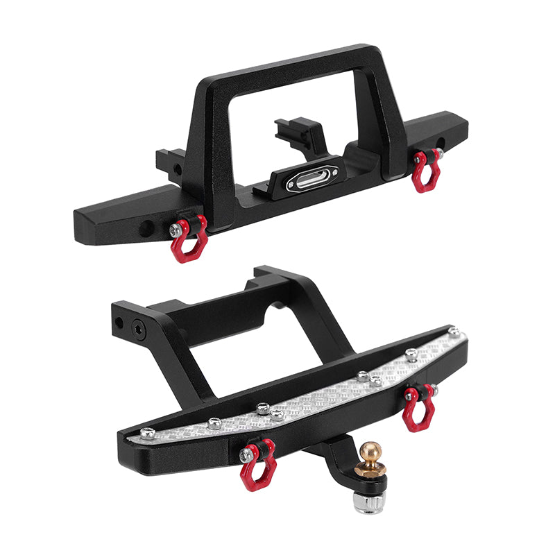 INJORA CNC Aluminum Front Rear Bumper for 1/18 TRX4M Defender (4M-41) 3 INJORA CNC Aluminum Front Rear Bumper for 1/18 TRX4M Defender (4M-41)