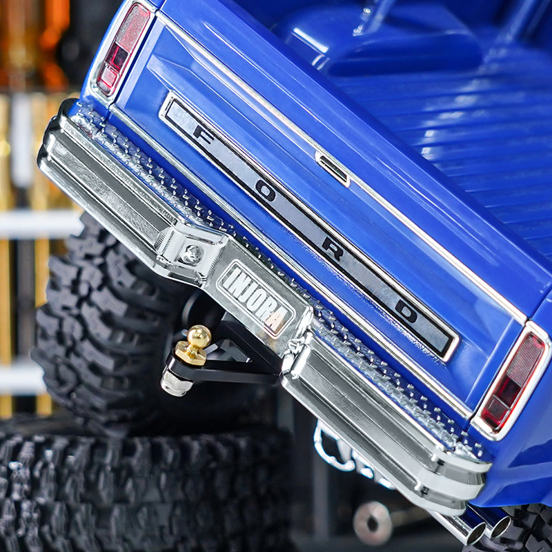 INJORA CNC Aluminum Front Rear Bumper with Dual Exhaust for 1/18 TRX4M High Trail F150 19 INJORA CNC Aluminum Front Rear Bumper with Dual Exhaust for 1/18 TRX4M High Trail F150