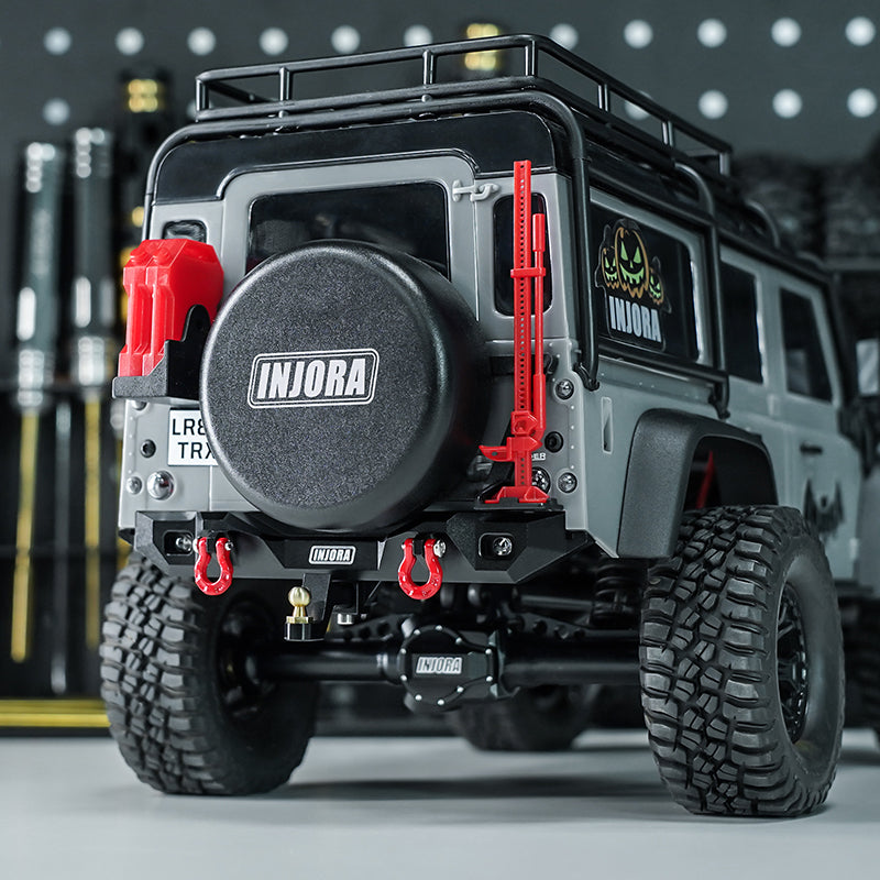 INJORA CNC Aluminum Front Rear Bumper with Lights for 1/18 TRX4M Defender (4M-88) 13 INJORA CNC Aluminum Front Rear Bumper with Lights for 1/18 TRX4M Defender (4M-88)