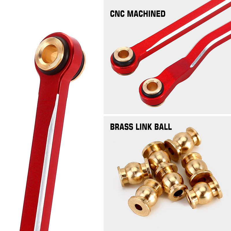 INJORA CNC Aluminum High Clearance Links Set for 1/18 TRX4M High Trail K10 F150 (4M-73) 12 INJORA CNC Aluminum High Clearance Links Set for 1/18 TRX4M High Trail K10 F150 (4M-73)