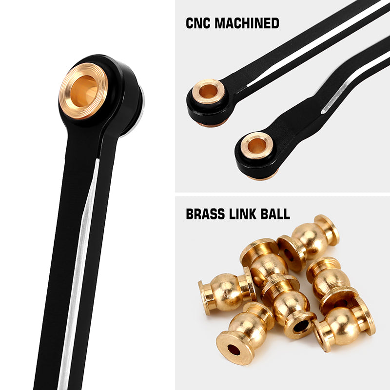 INJORA CNC Aluminum High Clearance Links Set for 1/18 TRX4M High Trail K10 F150 (4M-73) 7 INJORA CNC Aluminum High Clearance Links Set for 1/18 TRX4M High Trail K10 F150 (4M-73)