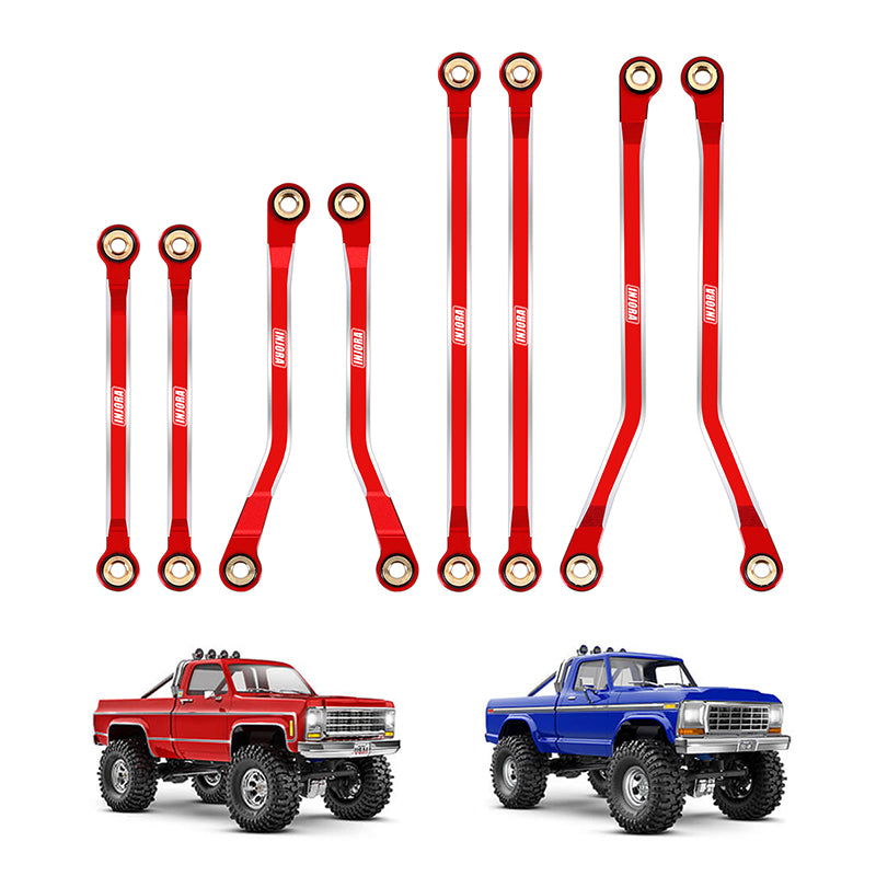 INJORA CNC Aluminum High Clearance Links Set for 1/18 TRX4M High Trail K10 F150 (4M-73) 8 INJORA CNC Aluminum High Clearance Links Set for 1/18 TRX4M High Trail K10 F150 (4M-73)