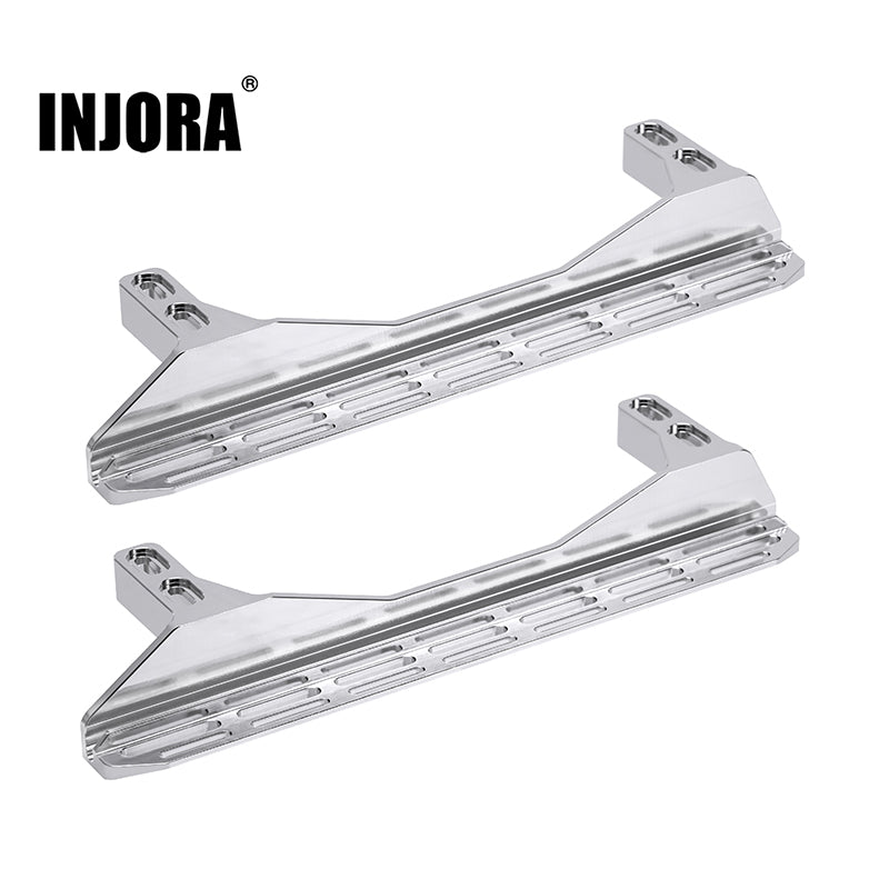 INJORA CNC Aluminum Rock Sliders Side Pedal for 1/10 RC Crawler FMS FCX10