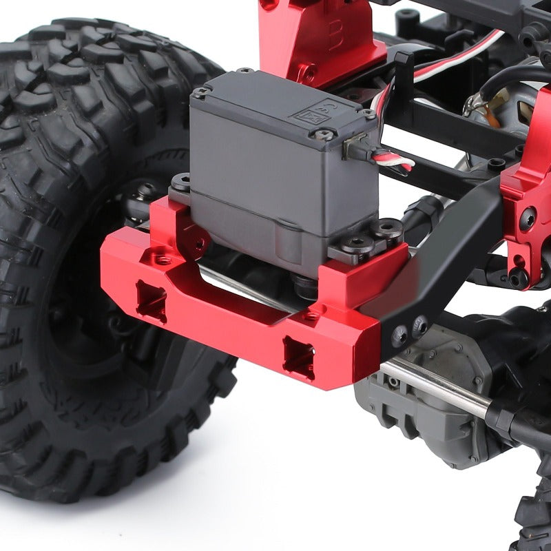 INJORA CNC Red Front & Rear Bumper Mount Servo Stand for Traxxas TRX-4 8237 4 INJORA CNC Red Front & Rear Bumper Mount Servo Stand for Traxxas TRX-4 8237