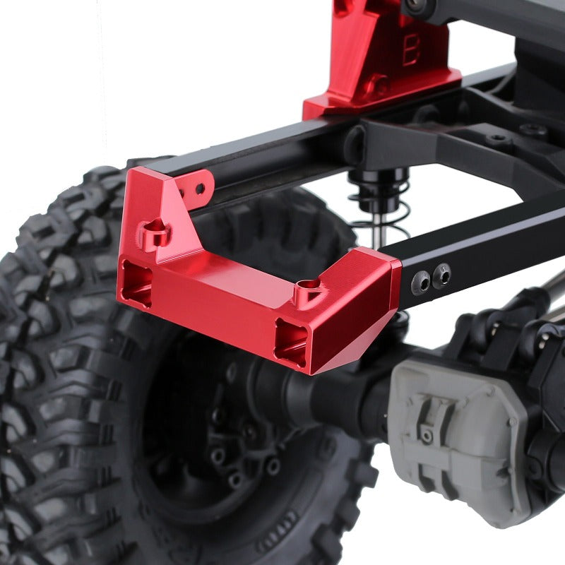 INJORA CNC Red Front & Rear Bumper Mount Servo Stand for Traxxas TRX-4 8237 5 INJORA CNC Red Front & Rear Bumper Mount Servo Stand for Traxxas TRX-4 8237