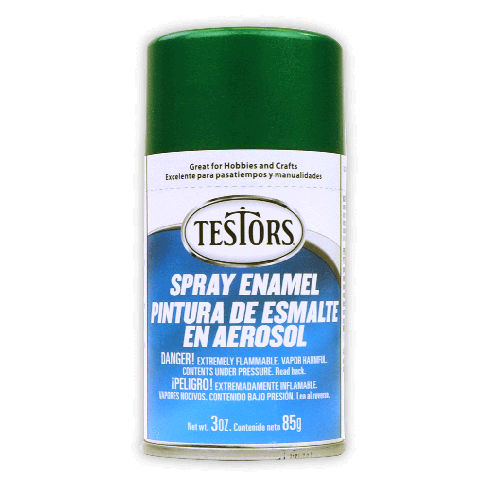 Gloss Green Metal Flake Spray Enamel