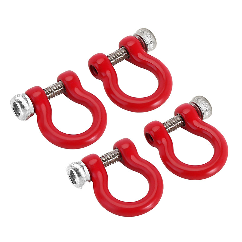 INJORA D Rings Tow Hooks with M1.4 Screws for FCX18 LC80 TRX4M Defender 5 INJORA D Rings Tow Hooks with M1.4 Screws for FCX18 LC80 TRX4M Defender