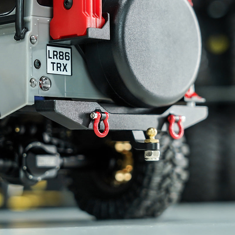 INJORA D Rings Tow Hooks with M1.4 Screws for FCX18 LC80 TRX4M Defender 7 INJORA D Rings Tow Hooks with M1.4 Screws for FCX18 LC80 TRX4M Defender