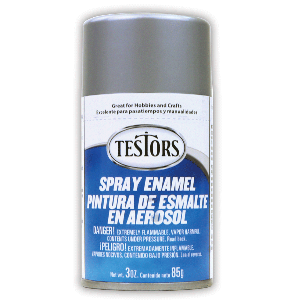 Gloss Metallic Silver Spray Enamel