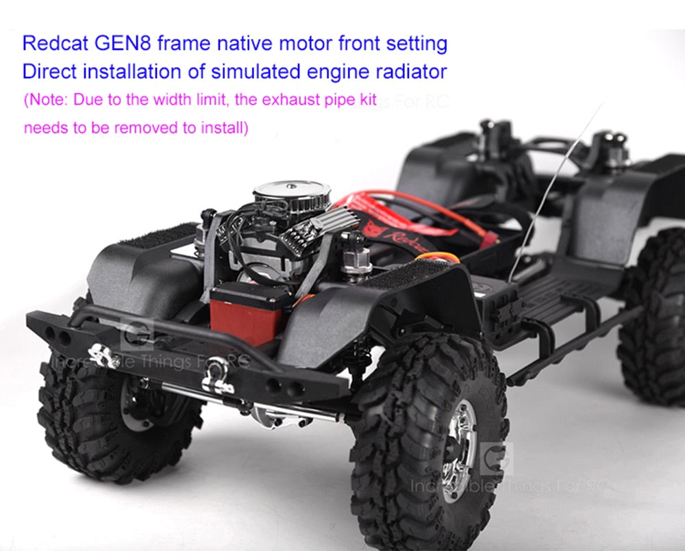 INJORA F82 V8 Simulate Engine Motor Cooling Fans Radiator for 1/10 RC Crawler 14 INJORA F82 V8 Simulate Engine Motor Cooling Fans Radiator for 1/10 RC Crawler