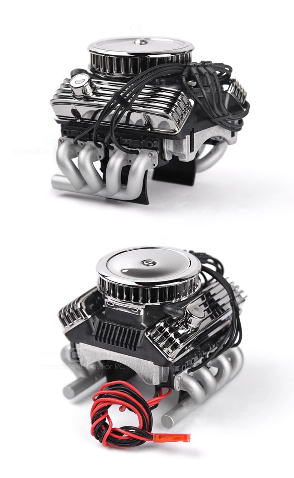 INJORA F82 V8 Simulate Engine Motor Cooling Fans Radiator for 1/10 RC Crawler 4 INJORA F82 V8 Simulate Engine Motor Cooling Fans Radiator for 1/10 RC Crawler
