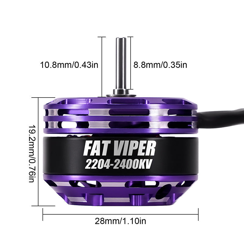 INJORA Fat Viper 2204 Brushless Outrunner Motor for 1/18 TRX4M 4 INJORA Fat Viper 2204 Brushless Outrunner Motor for 1/18 TRX4M
