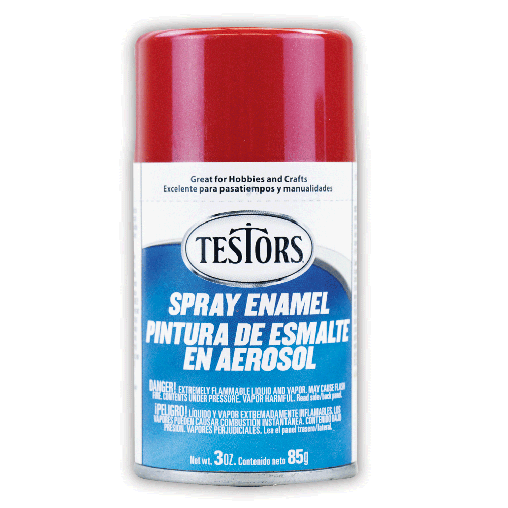 Gloss Red Metal Flake Spray Enamel