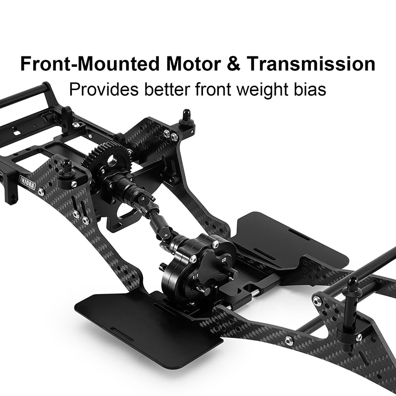 INJORA Front Mounted Transmission LCG Carbon Fiber Chassis Kit for 1/10 RC Crawlers (INC-10F) 8 INJORA Front Mounted Transmission LCG Carbon Fiber Chassis Kit for 1/10 RC Crawlers (INC-10F)
