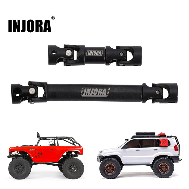 INJORA Hardened Steel Center Drive Shafts for Axial SCX24 Deadbolt GX470