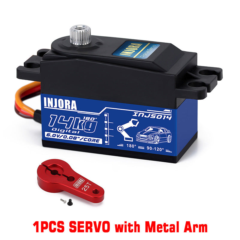 INJORA INJS014 14KG Metal Gear Digital Low Profile Servo for 1/10 RC Car 11 INJORA INJS014 14KG Metal Gear Digital Low Profile Servo for 1/10 RC Car