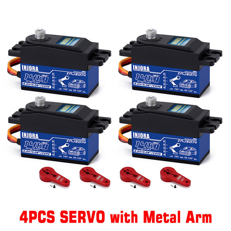 INJORA INJS014 14KG Metal Gear Digital Low Profile Servo for 1/10 RC Car 13 INJORA INJS014 14KG Metal Gear Digital Low Profile Servo for 1/10 RC Car