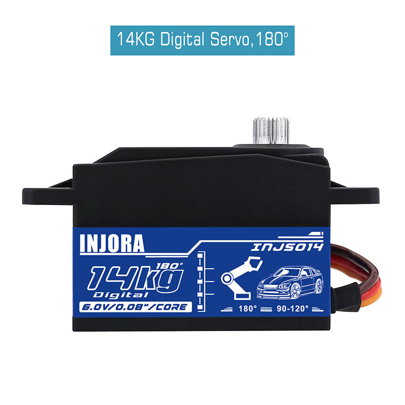 INJORA INJS014 14KG Metal Gear Digital Low Profile Servo for 1/10 RC Car 4 INJORA INJS014 14KG Metal Gear Digital Low Profile Servo for 1/10 RC Car