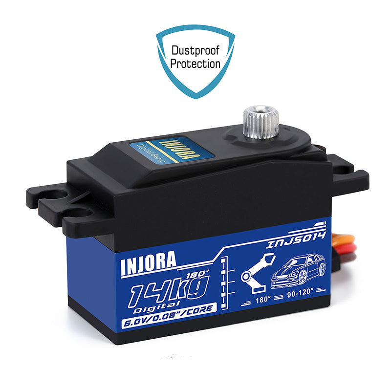 INJORA INJS014 14KG Metal Gear Digital Low Profile Servo for 1/10 RC Car 6 INJORA INJS014 14KG Metal Gear Digital Low Profile Servo for 1/10 RC Car